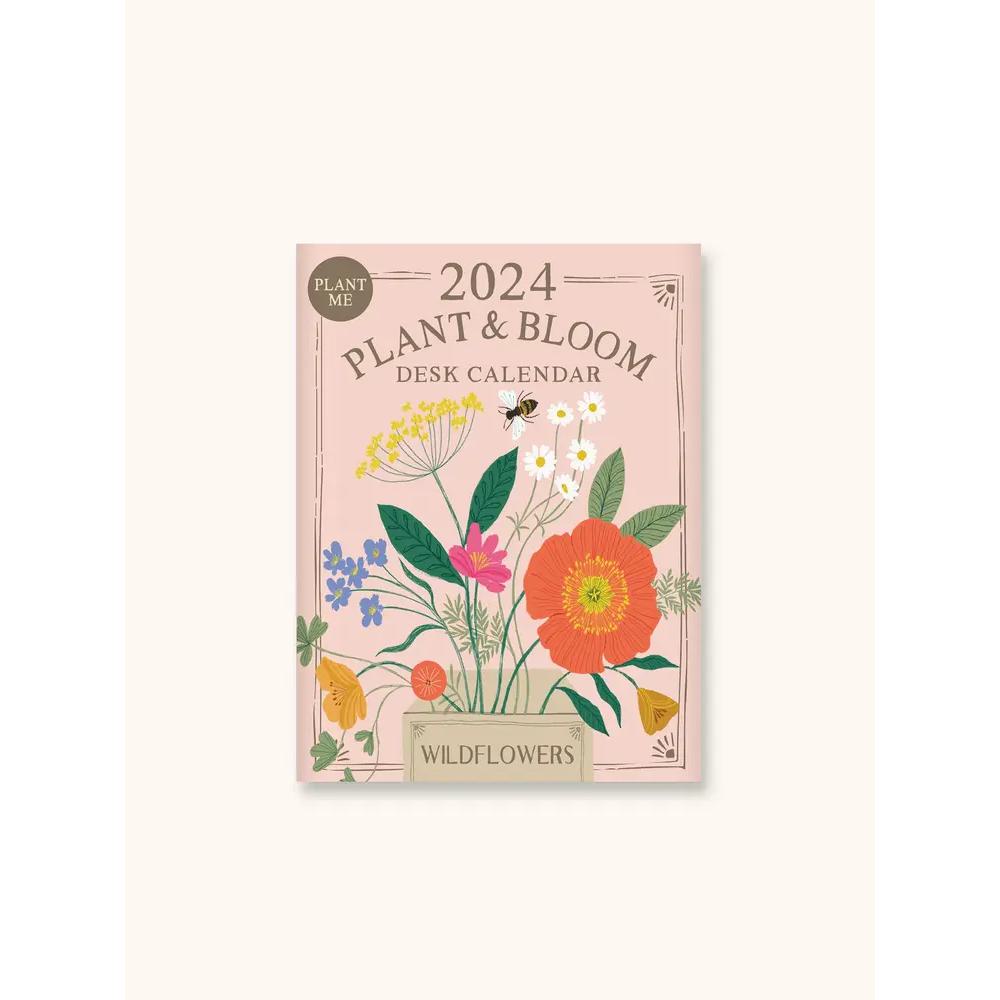 2024 Orange Circle Plant & Bloom Desk Calendar Let Love Grow